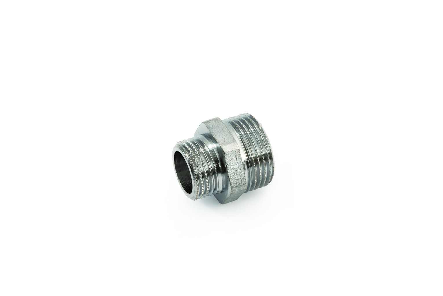NIPPLE OTTONE CROMATO MM1/2X3/8
