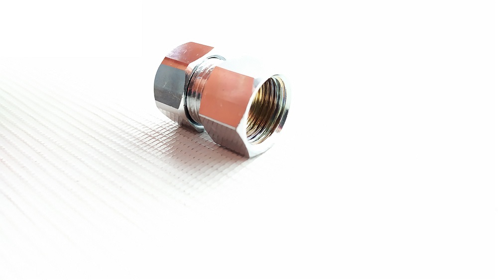 NIPPLE OTTONE CROMATO F1/2X10