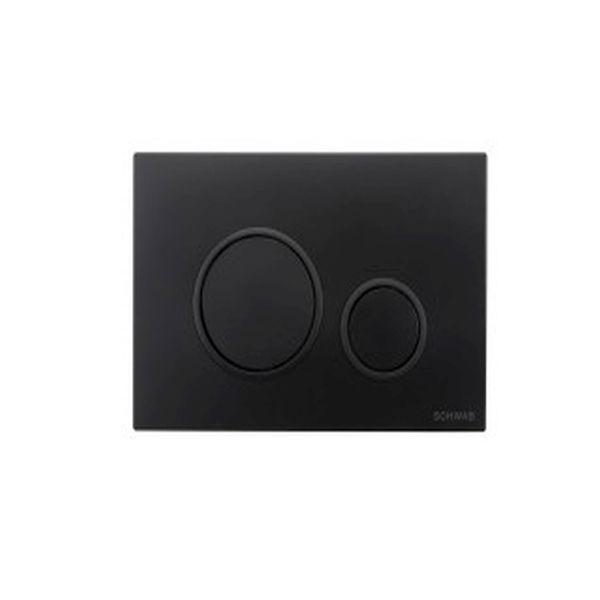 PLACCA VELA NERA CASSETTA WC SCHWAB INCASSO UP 199 P47-0190-0253