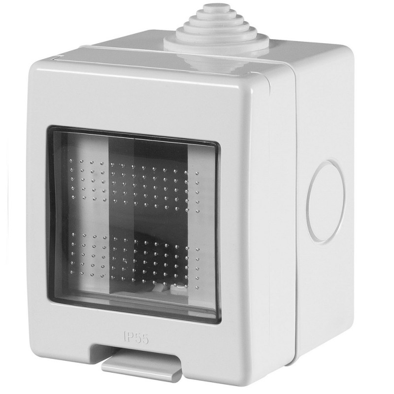 SCATOLA 1 FRUTTO C/SPORTELLO IP55