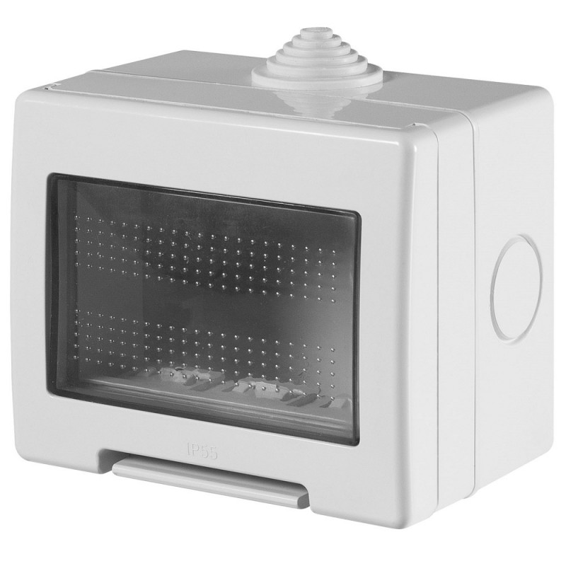 SCATOLA 3 FRUTTO C/SPORTELLO IP55