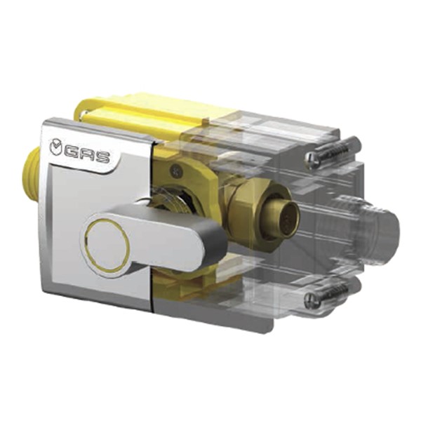 TECO K164 VALVOLA INCASSO+PLACCA CROMATA