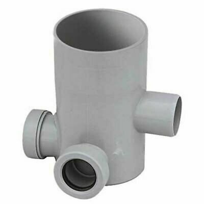 POZZETTO PVC GRIGIO INCOLLAGGIO 4 VIE ALTO