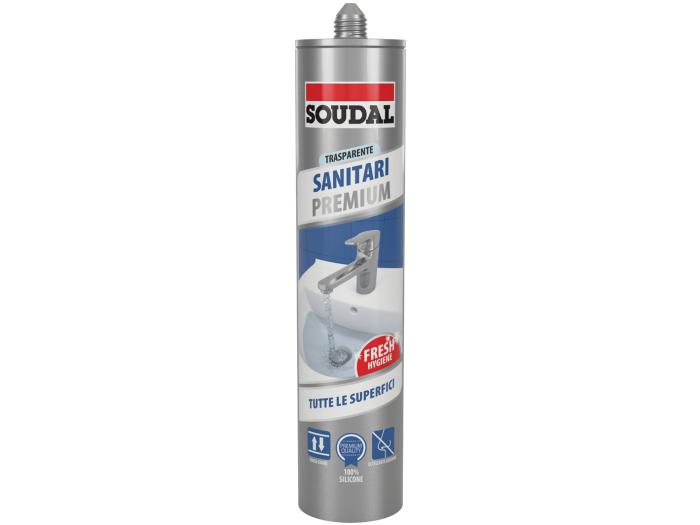 SILICONE TRASPARENTE SOUDAL SANITARI ANTIMUFFA 280ML